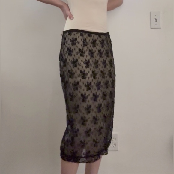 Tracy Reese Beaded Pencil Skirt Vintage - Picture 4 of 8